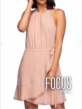Lulus Nude halter dress